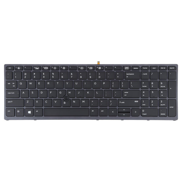 Hp Zbook 15 / 17 G3 Us Keyboard With Backlight And Pointing Black Keyboards & Keypads