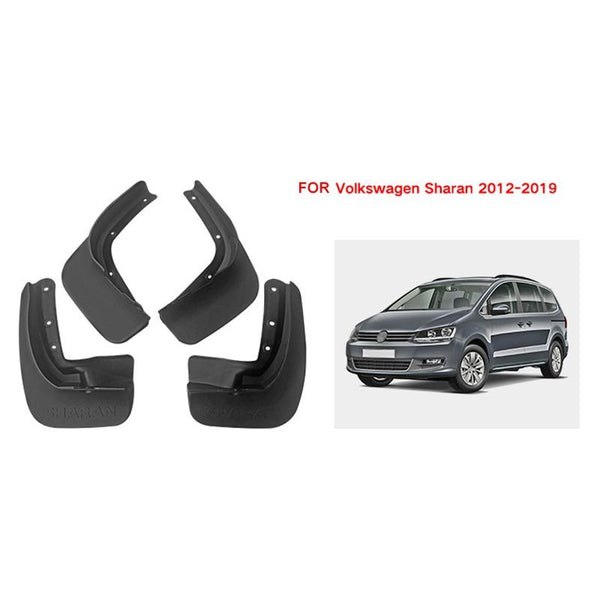 For Volkswagen Sharan 2012 2019 4Pcs / Set Car Auto Soft Plastic Splash Flaps Fender Guard Fenders & Mud Guards