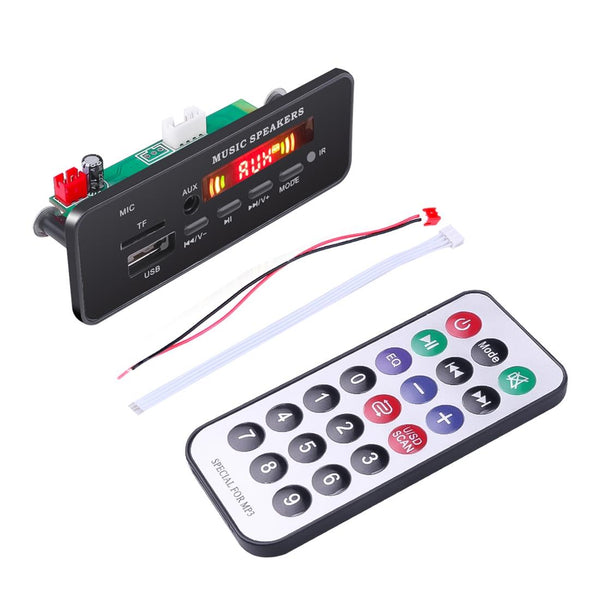 12V Car Mp3 Player Board With Fm Radio Bluetooth Recording & Remote Ipods & Mp3 Players