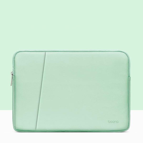 15 / 15.6 Inch Double Layer Leather Laptop Bag Mint Green Laptop Cases & Bags