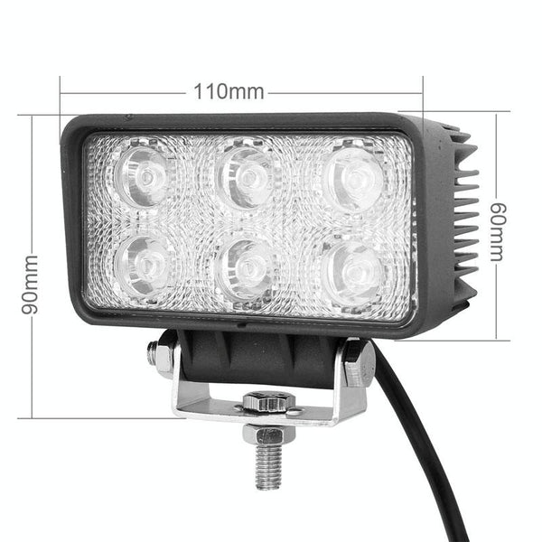 18W 1260 1350Lm Epistar Led White 30 Degree Spot Beam Car Light Waterproof Ip67 Dc 10 30V Led Car Lights