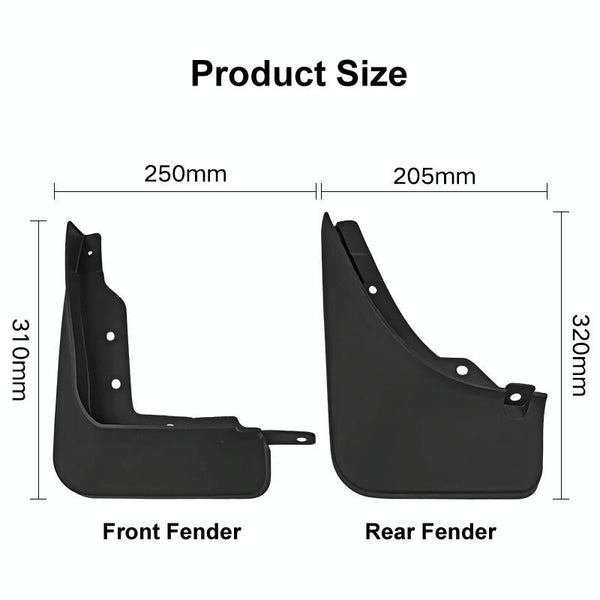 For Mercedes Benz Glb 2020 2023 4Pcs / Set Car Auto Soft Plastic Splash Flaps Fender Guard Fenders & Mud Guards