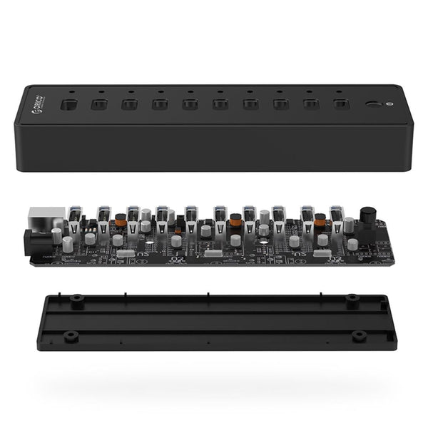 10 Port Usb 2.0 Hub With Led Indicator And 1M Cable Usb Cables Hubs & Adapters