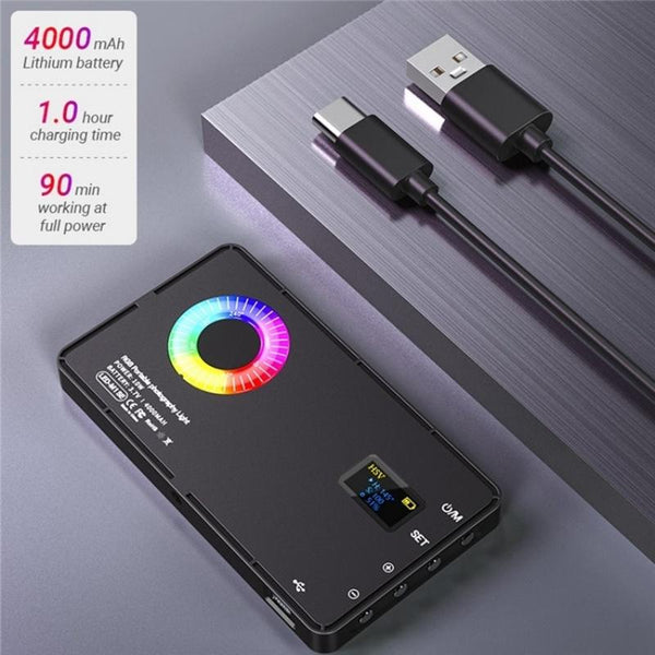12 Effects Rgb Pocket Fill Light With 0.96 Tft Screen For M1se Photography Other Lighting & Studio