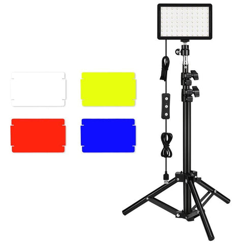 Retractable 10W Live Broadcast Light With Bracket And Colour Filters For Video Production Other Lighting & Studio