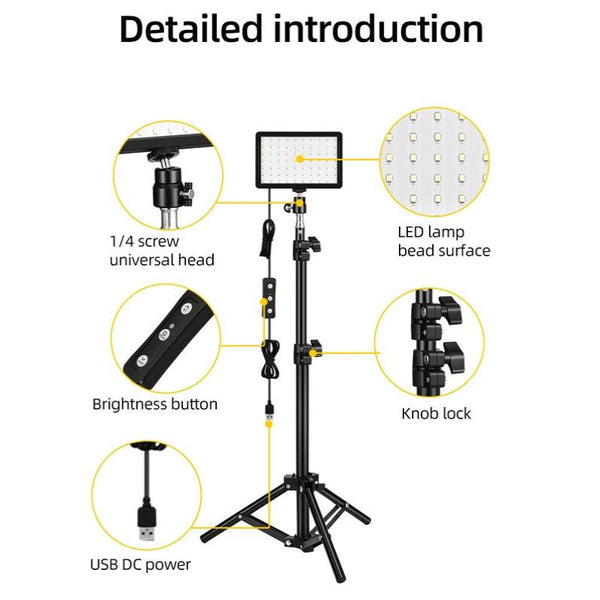 Parallel Deals Retractable 10W Live Broadcast Light With Bracket And Colour Filters For Video Production Other Lighting & Studio