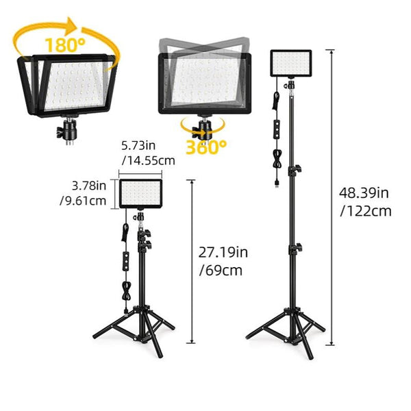 Parallel Deals Retractable 10W Live Broadcast Light With Bracket And Colour Filters For Video Production Other Lighting & Studio