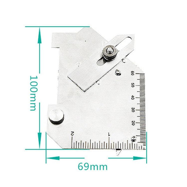Stainless Steel Fillet Weld Gauge Multi Function Inspection Ruler Other Welding Equipment