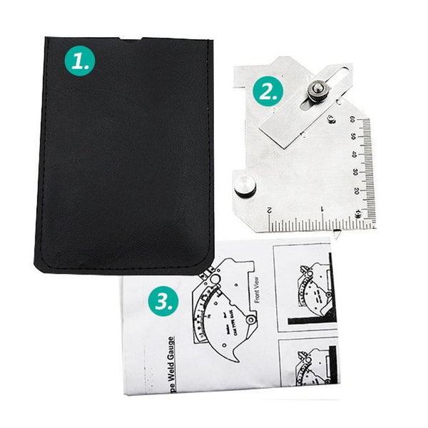 Stainless Steel Fillet Weld Gauge Multi Function Inspection Ruler Other Welding Equipment