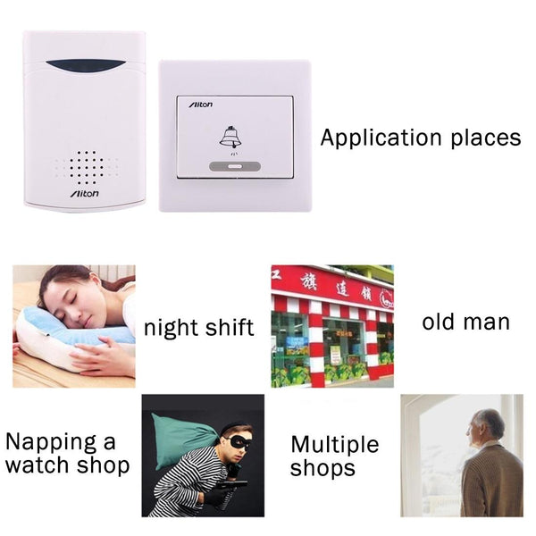 150M Wireless Digital Doorbell Receiver Music Smart Doorbells