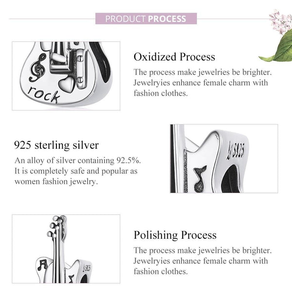 925 Sterling Silver Retro Bass Beads For Diy Bracelets & Necklaces Charms & Pendants