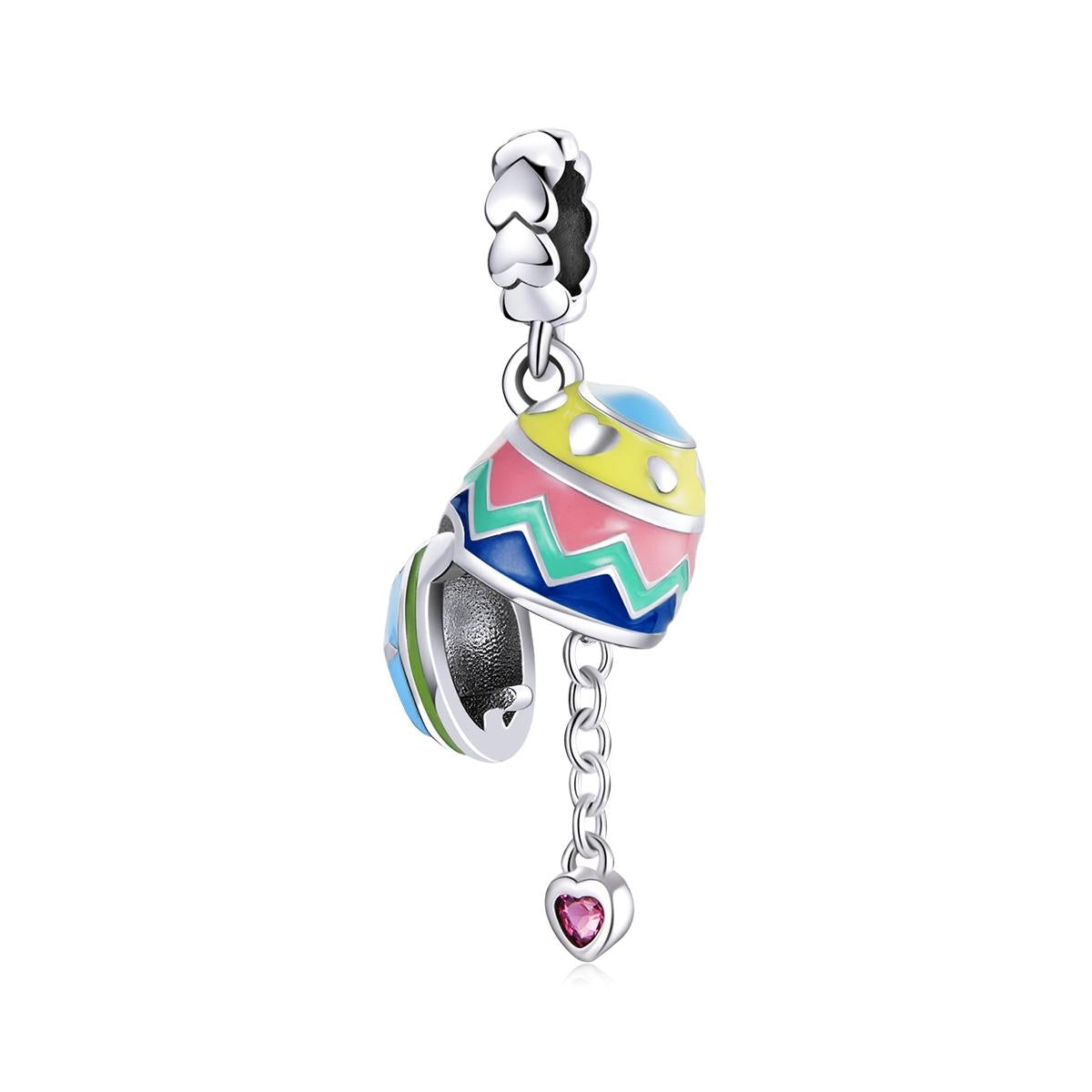 925 Sterling Silver Lucky Egg Pendant For Diy Bracelets & Necklaces Necklaces & Pendants