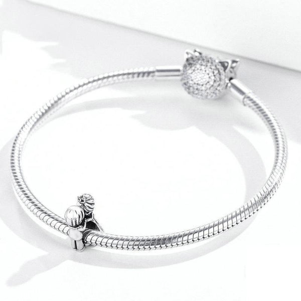 925 Sterling Silver Pendant With Beads For Diy Bracelet Or Necklace Charms & Pendants