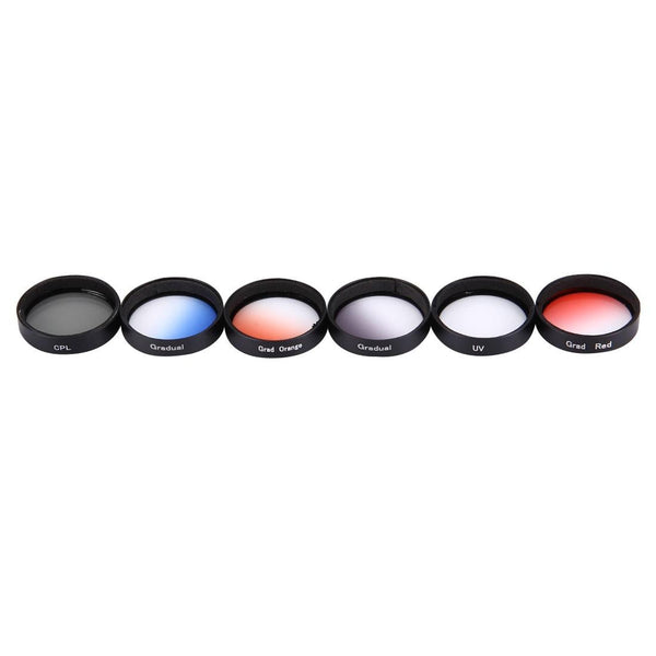 Professional 6 In 1 Lens Filter For Dji Phantom 3 / 4 Cpl Uv Gradual 34Mm Camera Drone Accessories