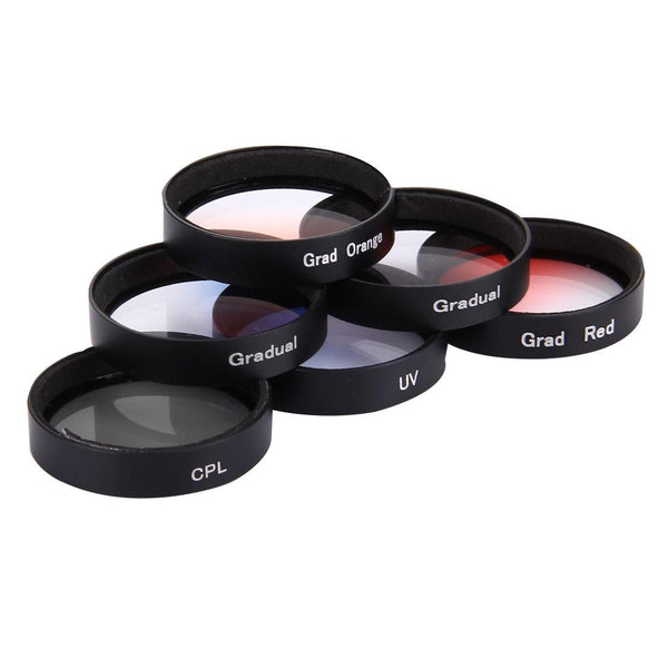 Professional 6 In 1 Lens Filter For Dji Phantom 3 / 4 Cpl Uv Gradual 34Mm Camera Drone Accessories