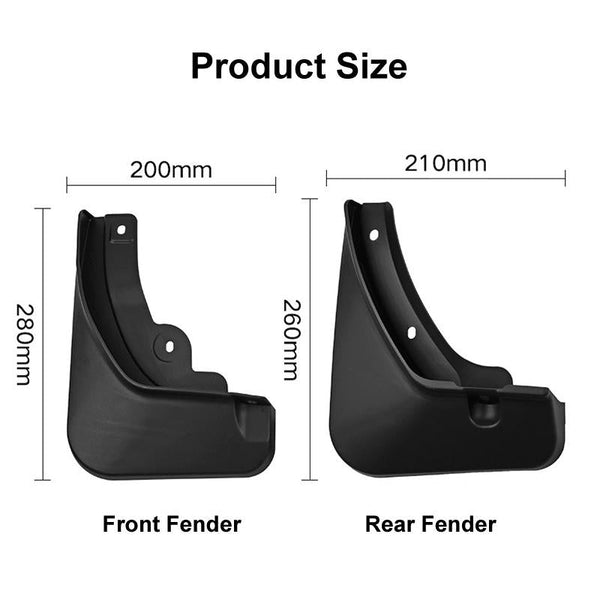 For Hyundai Ioniq 5 2020 2022 4Pcs / Set Car Auto Soft Plastic Splash Flaps Fender Guard Fenders & Mud Guards