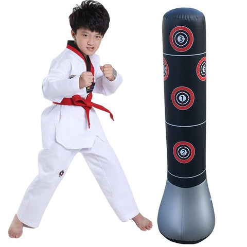 1.5M Vertical Inflatable Punching Bag For Kids Thickened Tumbler Vent Boxing Column Punching Bags