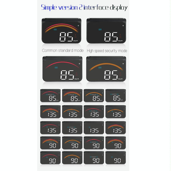 Car Obd2 + Locator Technology Head Up Display Speed & Temperature Alarm Other Instruments & Gauges