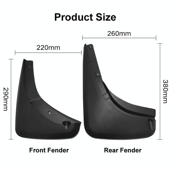 For Jeep Renegade 2015 2021 4Pcs / Set Car Auto Soft Plastic Splash Flaps Fender Guard Fenders & Mud Guards