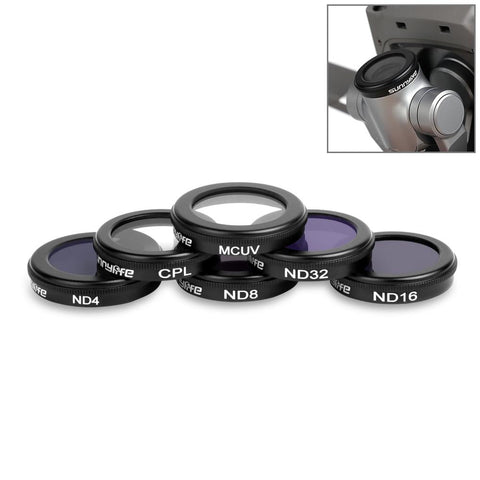 6 In 1 Lens Filter Kit For Dji Mavic 2 / Zoom Hd Mcuv Cpl Nd Filters Camera Drone Accessories
