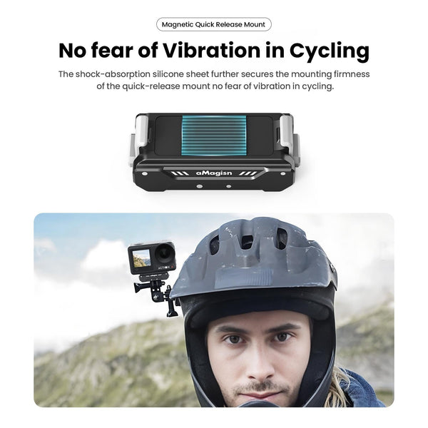 Quick Release Mag Netic Camera Mount For Dji Action 4 / 3 Amagisn Other Camera & Photo Accs