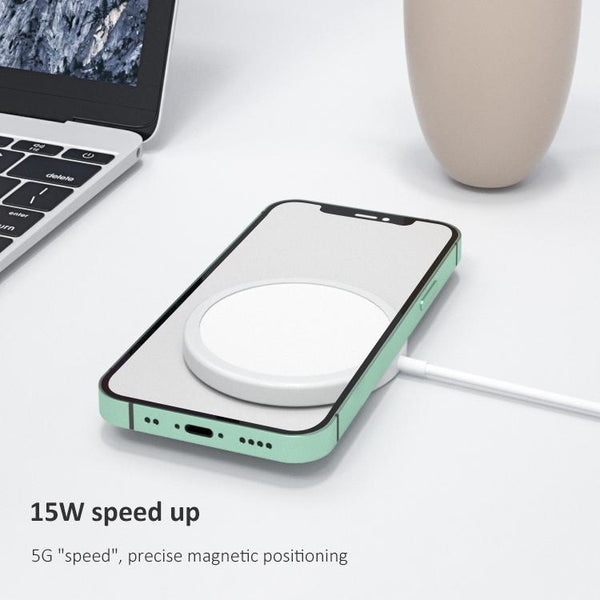 15W Round Magnetic Wireless Charger Chargers & Cradles
