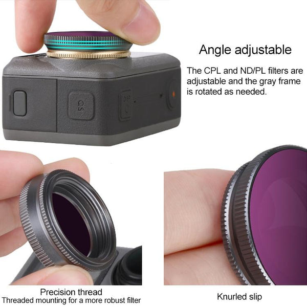 Lens Filter For Dji Action Camera Audio And Video Enhancement Filters