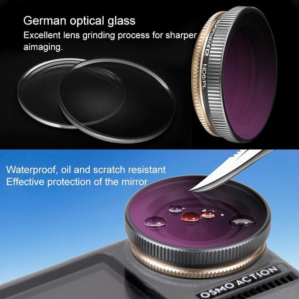 Lens Filter For Dji Action Camera Audio And Video Enhancement Filters
