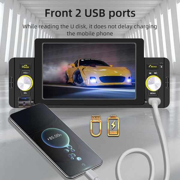 5 Inch Car Mp5 Player W / Wireless Phone Mirror Link & Steering Wheel Control Other Car Audio
