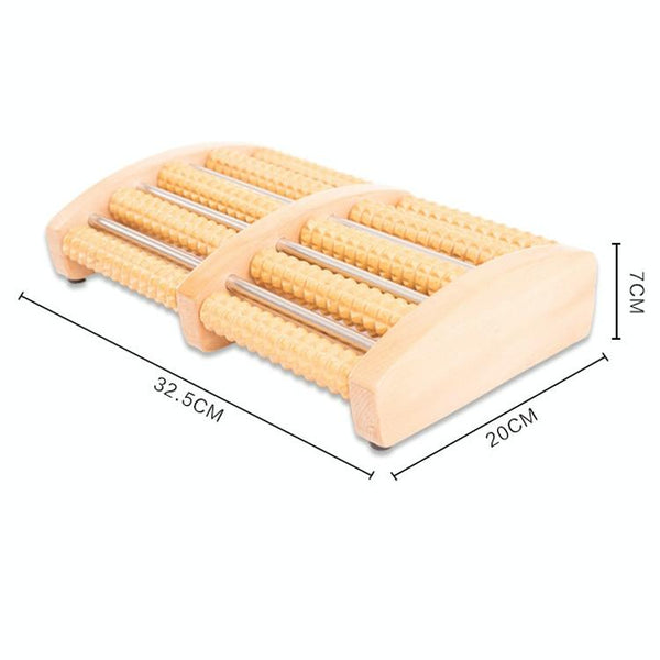 5 Row Solid Wood Foot Massager Non Slip & Thickened Massagers