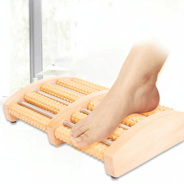 5 Row Solid Wood Foot Massager Non Slip & Thickened Massagers