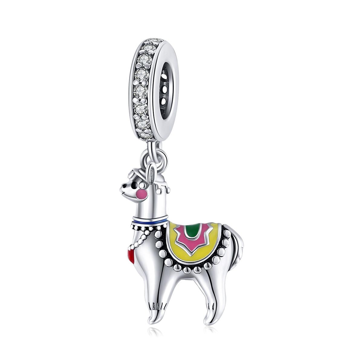 925 Sterling Silver Adorable Alpaca Pendant For Diy Bracelets & Necklaces Charms & Pendants