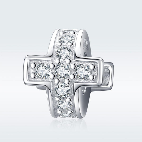 925 Sterling Silver Diy Cross Beaded Bracelet Accessories Charms & Pendants