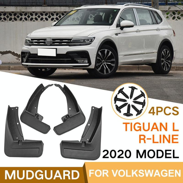 For Volkswagen Tiguan Lr Line 2018 2020 4Pcs / Set Car Auto Soft Plastic Splash Flaps Fender Guard Fenders & Mud Guards