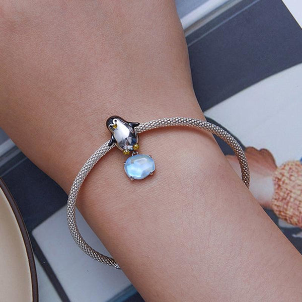 925 Sterling Silver Penguin Beads For Diy Bracelets Charms & Pendants