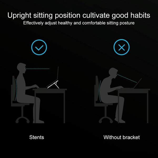 Foldable Aluminum Laptop Stand Double Triangle Design Other Laptop & Desktop Accs