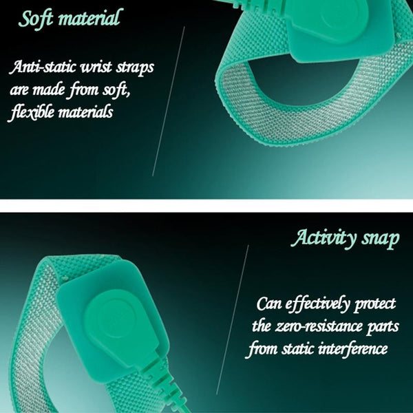 Anti Static Wrist Strap Tpr Elastic Material 3M Length For Audio And Video Use Straps & Hand Grips