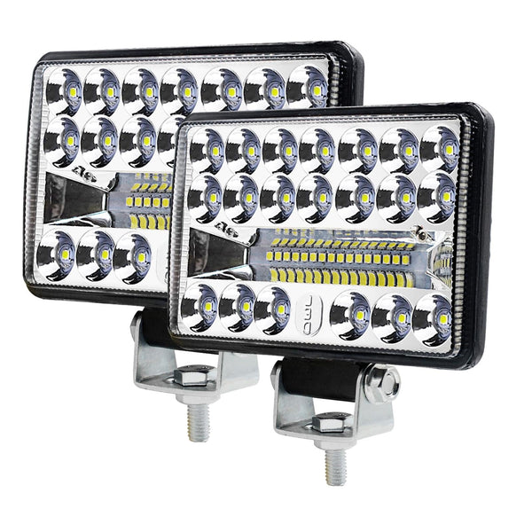 2 Pcs Cs 1243A1 Car Inch Square 20Leds Highlight Work Light Modified Spotlight Led Car Lights