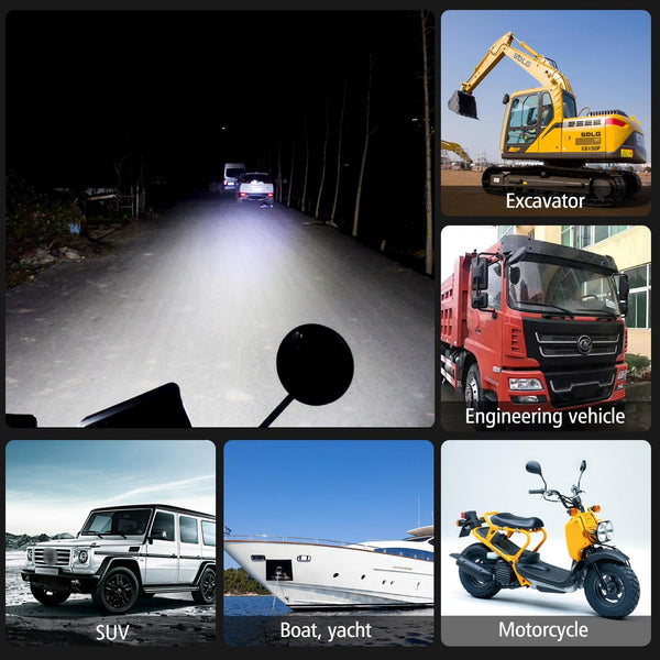 2 Pcs Cs 1243A1 Car Inch Square 20Leds Highlight Work Light Modified Spotlight Led Car Lights