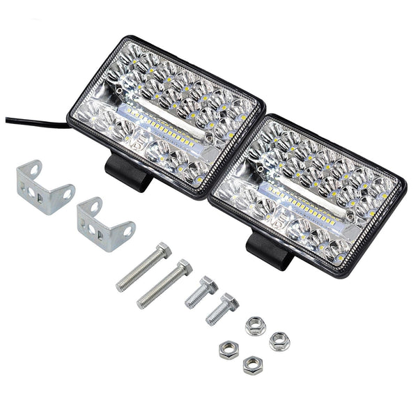 2 Pcs Cs 1243A1 Car Inch Square 20Leds Highlight Work Light Modified Spotlight Led Car Lights