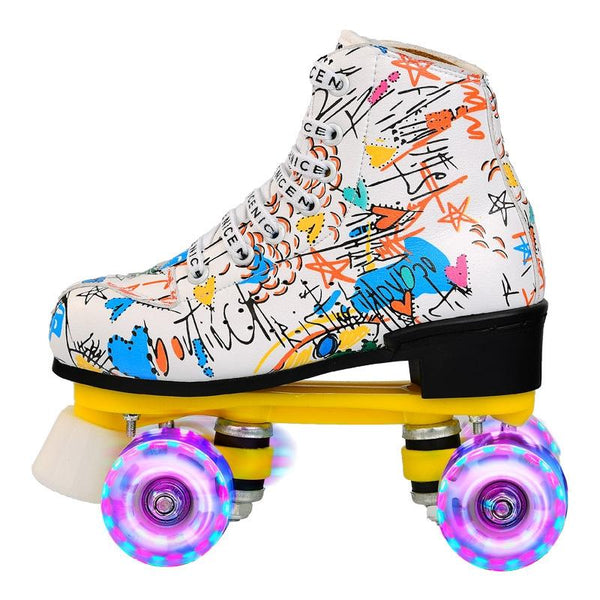 Flash Wheel For Adults White Size 43 Roller Skates