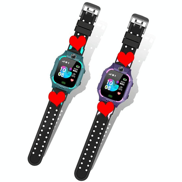 Children Phone Smart Watch Positioning Full Touch Screen Student Green Smart Watches