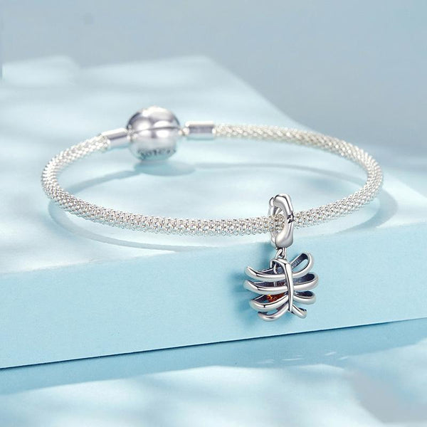 925 Sterling Silver Vintage Oxidized Rib Skull Pendant Charms & Pendants