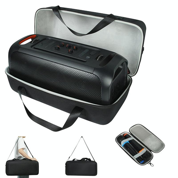 Jbl Partybox On The Go Hard Eva Storage Bag With Microphone Shockproof Black + Orange Cases Covers & Skins