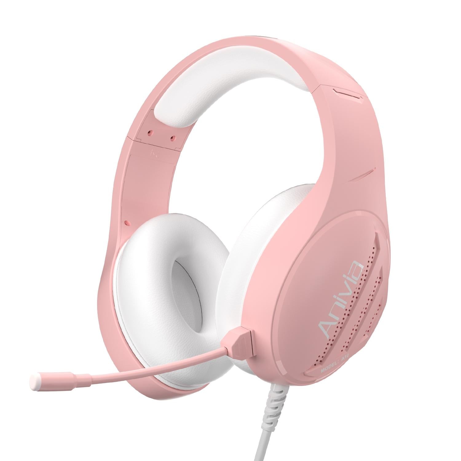 3.5Mm Wired Music Headset With Mic Pink Headsets
