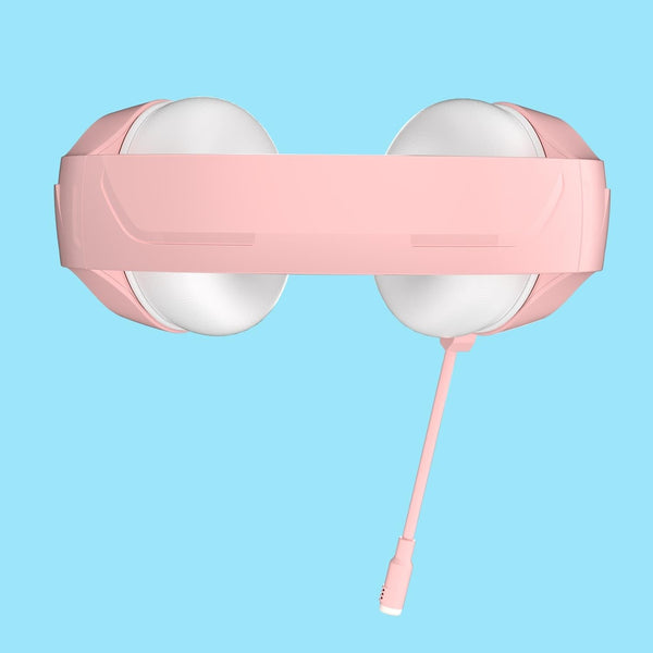 3.5Mm Wired Music Headset With Mic Pink Headsets