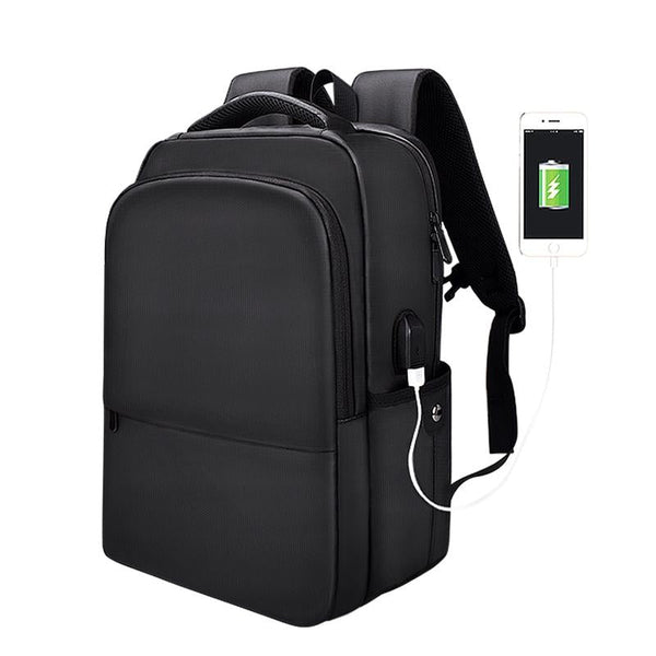 Universal Business Backpack With Usb Charging Port Black 13 15 Inch Backpacks