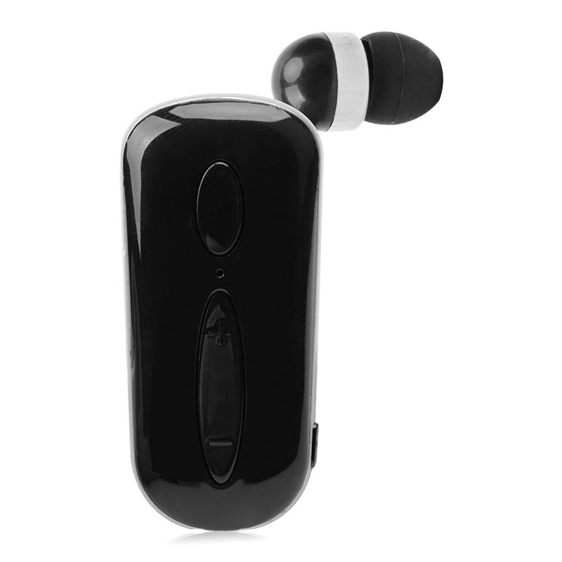 Wireless Bluetooth Earphone With Vibration Reminder And Clip Black Headsets & Earpieces
