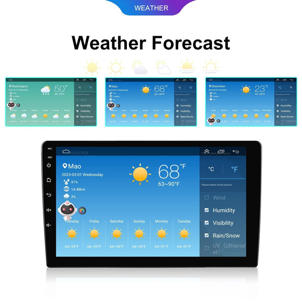 6 + 128G Android Car Bluetooth Player With Locator Technology Navigation 7 Inch Other Car Video