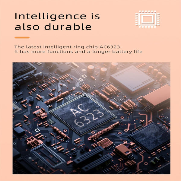 Smart Ring Size 11 Heart Rate Blood Oxygen Sleep Family Care Rose Gold Smart Watches